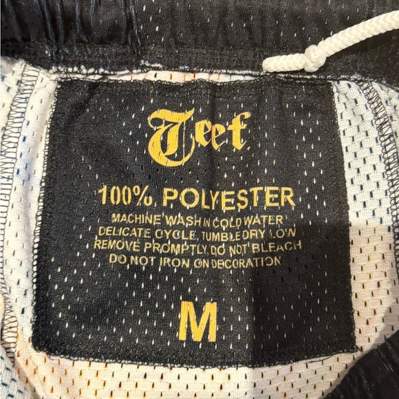 Black Shorts with Watch Print - Picture 3 of 3